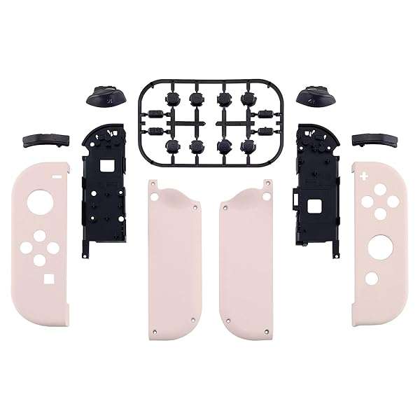 eXtremeRate eXtremeRate Cherry Blossoms Pink DIY Shell & Button Set for Nintendo Switch & OLED Joy-Con - View 3 of 8