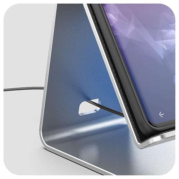 ENCASED Encased PowerStand: Dimmable LED Wireless Charger for iPhone & Android - Sleek Aluminum Desktop Stand - View 2 of 7