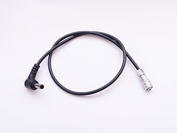 DC 5.5 2.5 Angled 4K Power Cable 50cm for BMPCC Blackmagic Pocket Cinema Camera