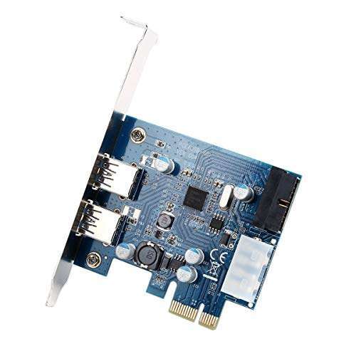 axGear axGear USB 3.0 PCI-E Controller Card: 2 External Ports & Internal 19 Pin Connection for Fast Data Transfer - View 6 of 8
