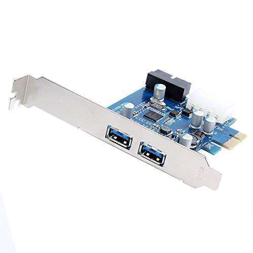 axGear axGear USB 3.0 PCI-E Controller Card: 2 External Ports & Internal 19 Pin Connection for Fast Data Transfer - View 2 of 8