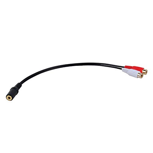 axGear axGear 35mm Female to RCA Female Audio Converter Cable for Aux to AV Audio Connection - View 2 of 4