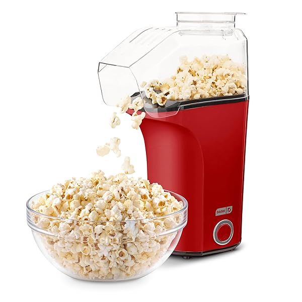 DASH Buy DASH Hot Air Popcorn Popper - 16 Cups, Includes Measuring Cup & Butter Melter - Perfect for Movie Nights!