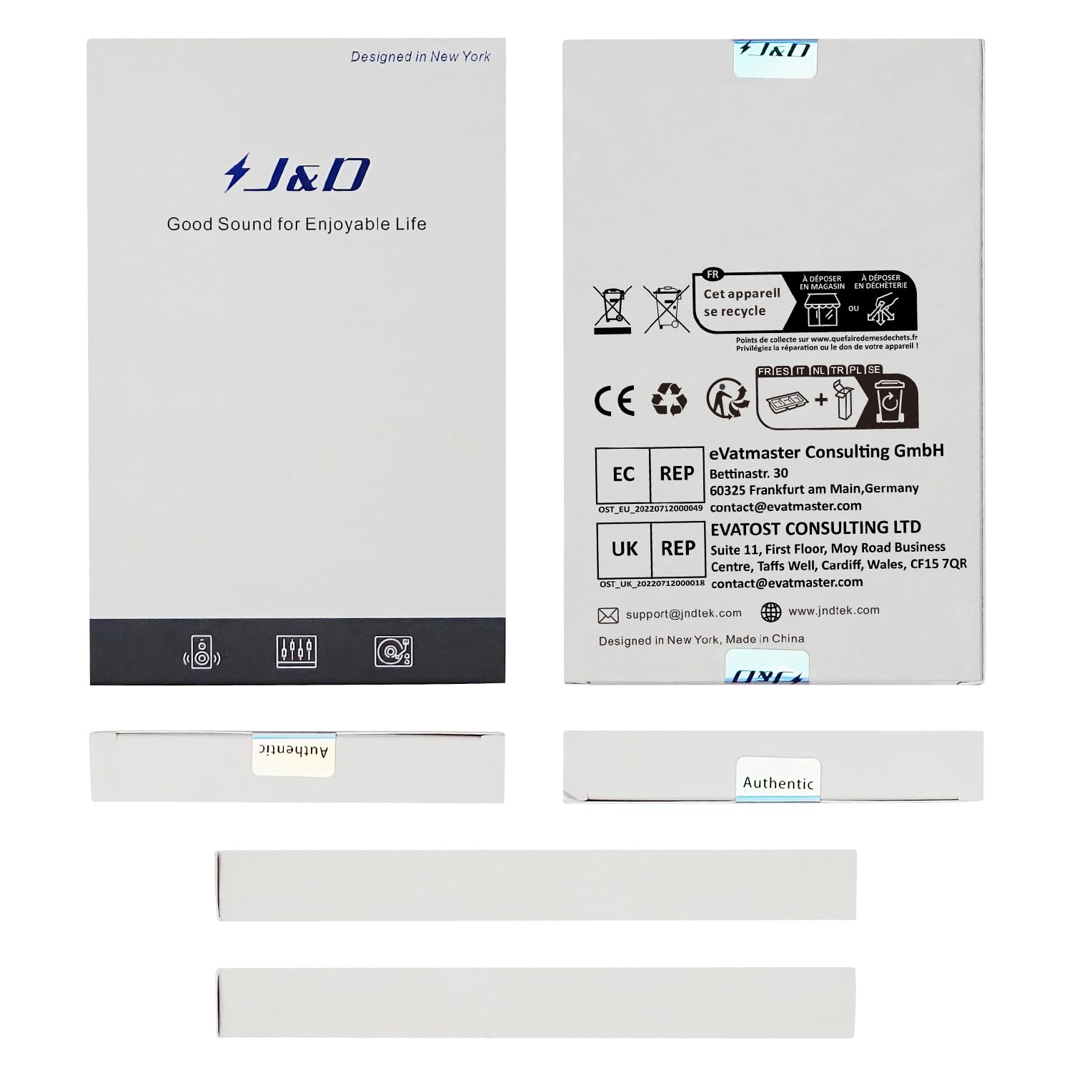 J&D J&D 6.35mm to 3.5mm Headphone Jack Adapter - 3ft Gold Plated Stereo Audio Cable for Guitar Amps & Headphones - View 8 of 8