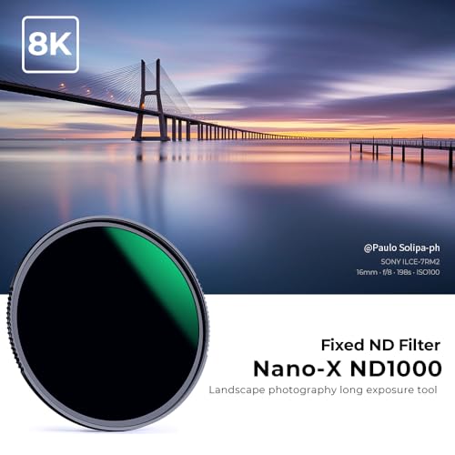 K&F CONCEPT KF Concept 62MM ND1000 Filter 10 Stops Neutral Density Lens HD 18 Layer Nano Coating for Canon Nikon Lens - View 3 of 9