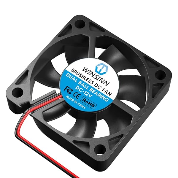 WINSINN WINSINN 50mm 12V Cooling Fan 6000 RPM Dual Ball Bearing Replacement for 3D Printers and Small Appliances 5 Pack - View 5 of 5