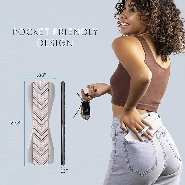LOVEHANDLE LoveHandle Duo Grip: Chic Chevron Smartphone & Tablet Strap with XL Grip - Stylish & Functional! - View 3 of 9