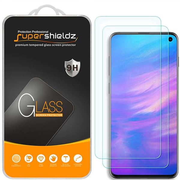 Supershieldz 2 Pack Tempered Glass Screen Protector for Samsung Galaxy S10e Anti Scratch Bubble Free