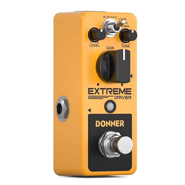 Donner Donner Distortion Guitar Pedal: Extreme Driver Analog Turbo with 3 Modes & True Bypass - View 3 of 7