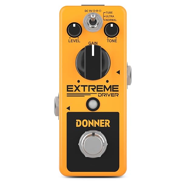 Donner Donner Distortion Guitar Pedal: Extreme Driver Analog Turbo with 3 Modes & True Bypass - View 5 of 7