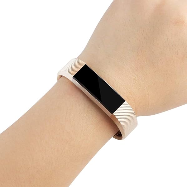 Tobfit Tobfit Waterproof Sport Bands for Fitbit Alta Alta HR Ace Soft TPU Replacement Wristbands Small Champagne Gold Rose Gold - View 7 of 7