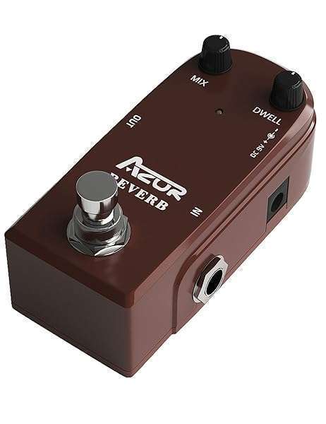 AZOR AZOR AP311 Spring Reverb Guitar Pedal - True Bypass, Durable Aluminium Alloy Case - View 7 of 8