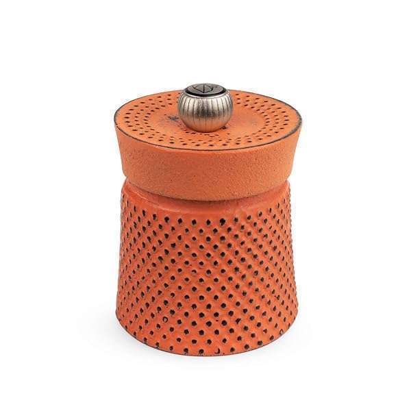 Peugeot Peugeot BALI FONTE 8cm Cast Iron Pepper Mill in Orange - Stylish & Durable Kitchen Essential