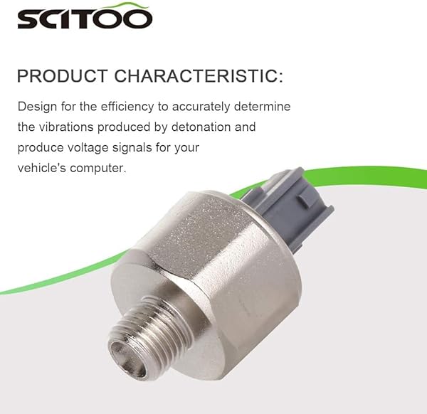 SCITOO SCITOO Knock Sensor 89615-12090 for Toyota Avalon Camry Celica Highlander Sienna Solara Lexus ES300 GS300 IS300 RX300 RX330 SC300 - View 2 of 7