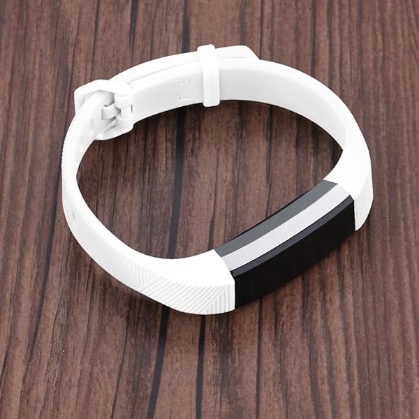 Tobfit Tobfit 4 Pack Soft Sport Silicone Bands for Fitbit Alta Alta HR Replacement Wristbands for Men and Women in Black Blue Gray White - View 6 of 7