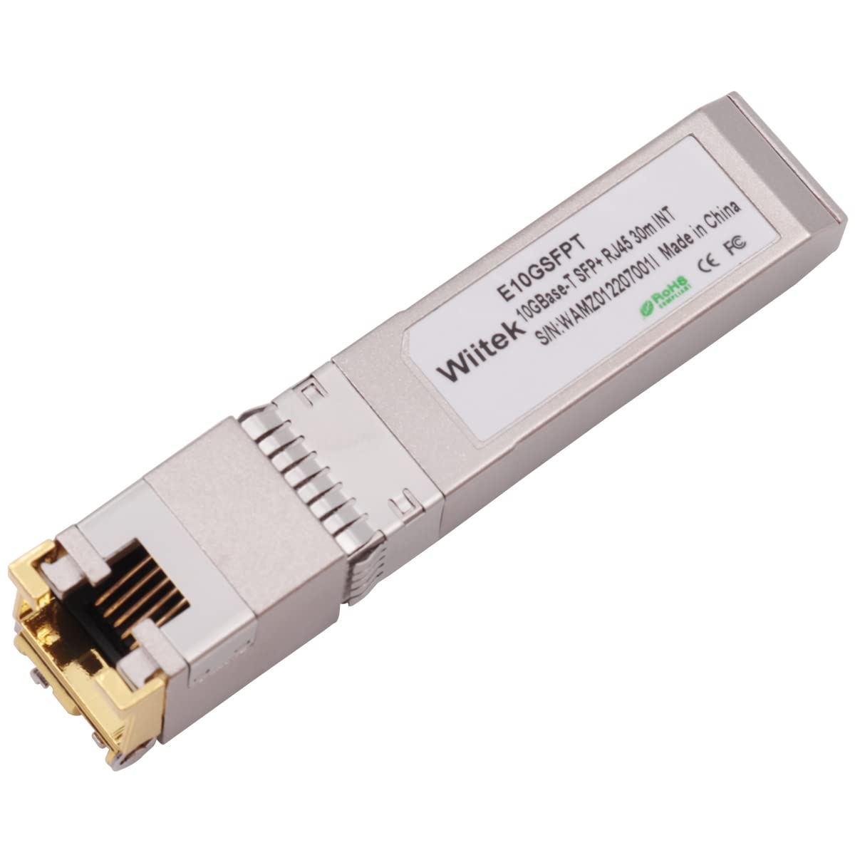 Wiitek Wiitek 10Gb SFP+ to RJ45 Modules Compatible with Cisco Ubiquiti Netgear Mikrotik Unifi for High Speed Ethernet Connections - View 8 of 9
