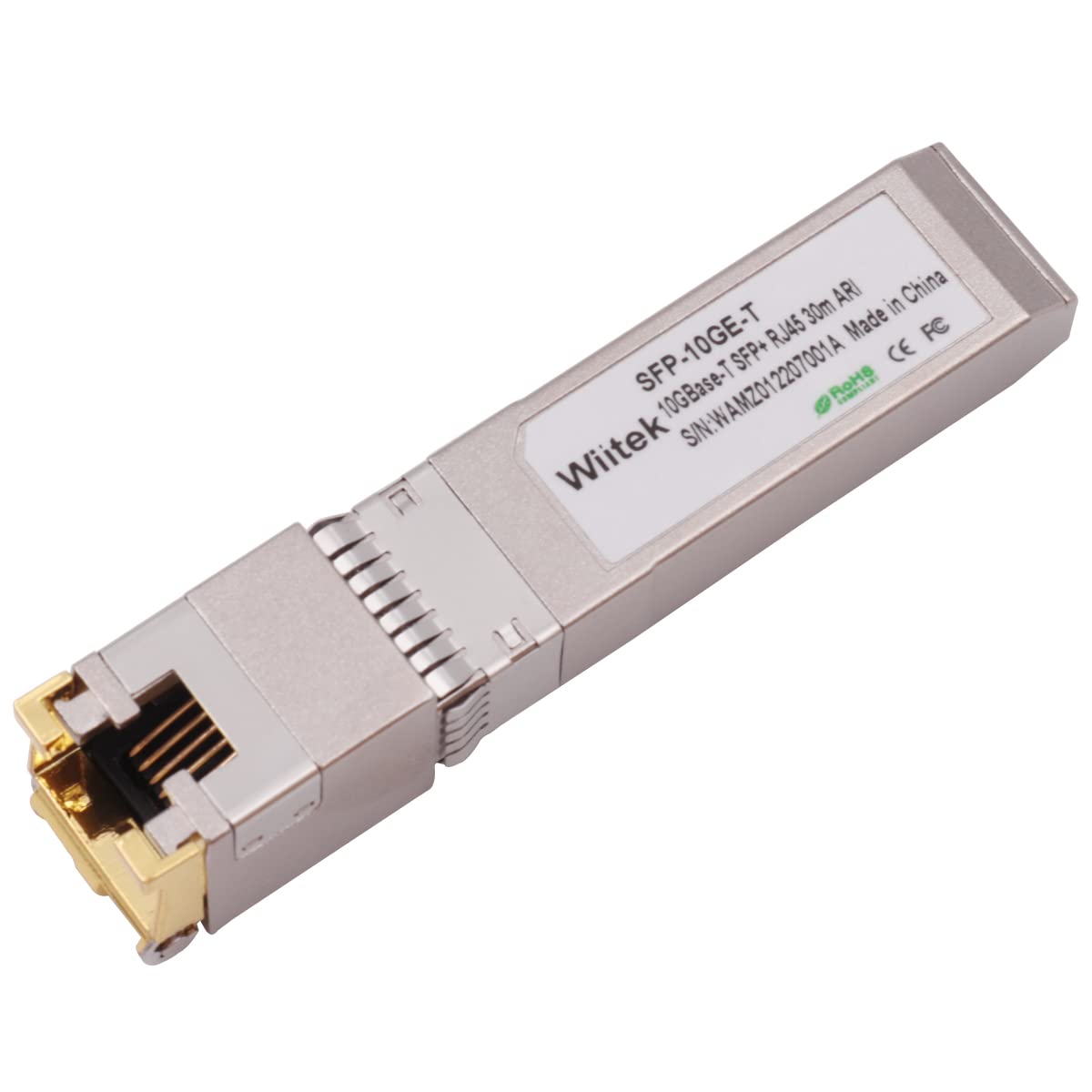 Wiitek Wiitek 10Gb SFP+ to RJ45 Modules Compatible with Cisco Ubiquiti Netgear Mikrotik Unifi for High Speed Ethernet Connections - View 9 of 9