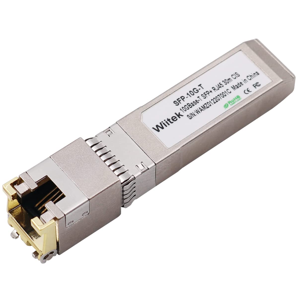 Wiitek Wiitek 10Gb SFP+ to RJ45 Modules Compatible with Cisco Ubiquiti Netgear Mikrotik Unifi for High Speed Ethernet Connections