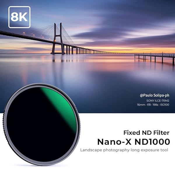 K&F CONCEPT K&F Concept 40.5MM ND1000 Neutral Density Filter 10 Stops HD Lens Filter with Nano Coating for Canon Nikon Cameras - View 2 of 8