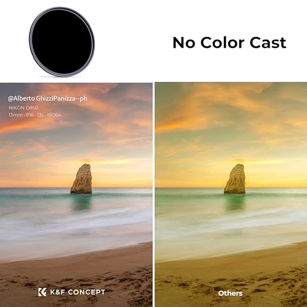 K&F CONCEPT K&F Concept 40.5MM ND1000 Neutral Density Filter 10 Stops HD Lens Filter with Nano Coating for Canon Nikon Cameras - View 4 of 8