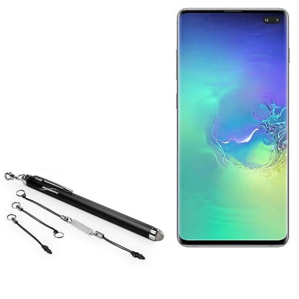 BoxWave BoxWave Stylus Pen for Samsung Galaxy S10 Plus EverTouch Capacitive Fiber Tip Jet Black