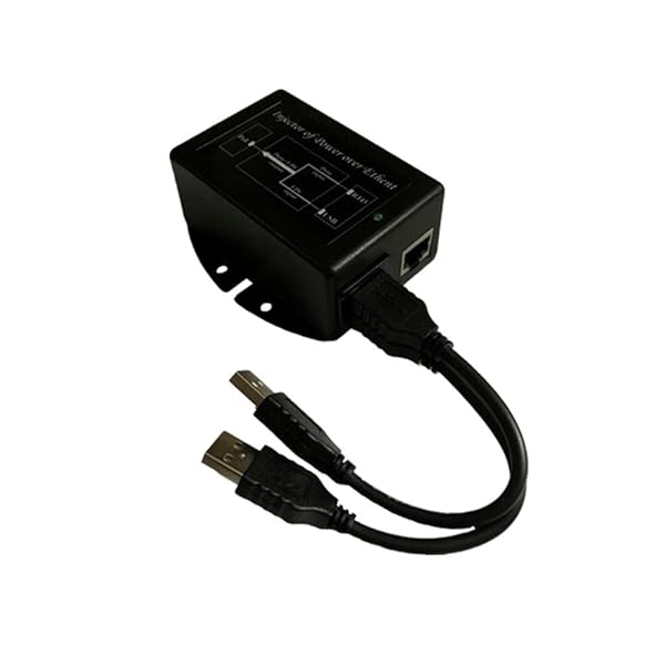 Dual USB Input 48V 12W Passive POE Output 10/100MB with PoE Pinout 4 5V Plus 7 8V Minus