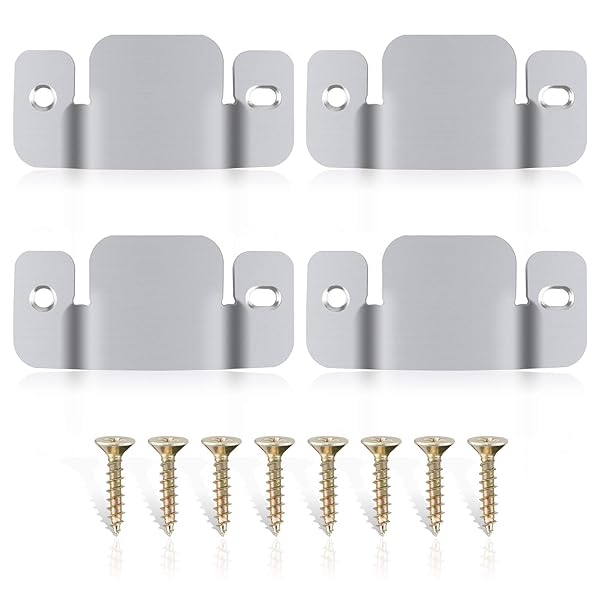 AWTOK AWTOK Sectional Sofa Connector Bracket - 4 Piece Couch Connectors with Screws for Secure Furniture Assembly