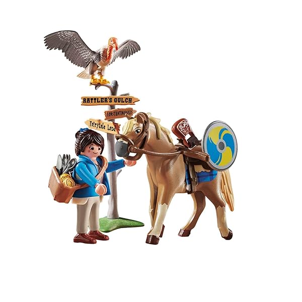 Playmobil Playmobil The Movie Marla with Horse 70072 Fun Playset for Kids Adventure and Imagination - View 2 of 3