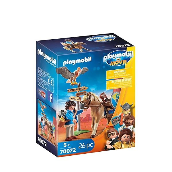 Playmobil The Movie Marla with Horse 70072 Fun Playset for Kids Adventure and Imagination