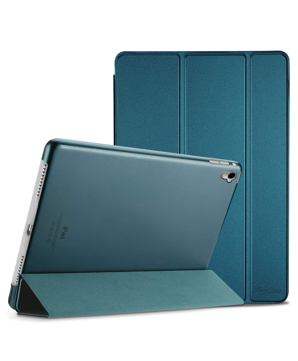 ProCase Smart Case for iPad Pro 9.7 Inch 2016 Ultra Slim Lightweight Stand Shell with Translucent Frosted Back Cover Teal