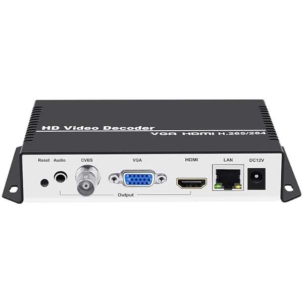 URayCoder URayCoder H.265 H.264 Video Decoder: HDMI, VGA, CVBS Streaming for IP Cameras & More - View 3 of 11