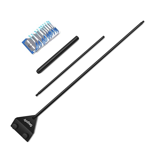 Segarty Segarty Aquarium Algae Scraper 26.5 Inch Stainless Steel Cleaner with 10 Replaceable Blades for Fish Tank Glass Cleaning