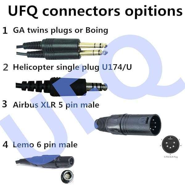 UFQ UFQ ANR L2 Hi-Lite Aviation Headset: Ultra-Light 175g, Clear Sound & MP3 Input - Compare to Proxxxxxt - View 10 of 10