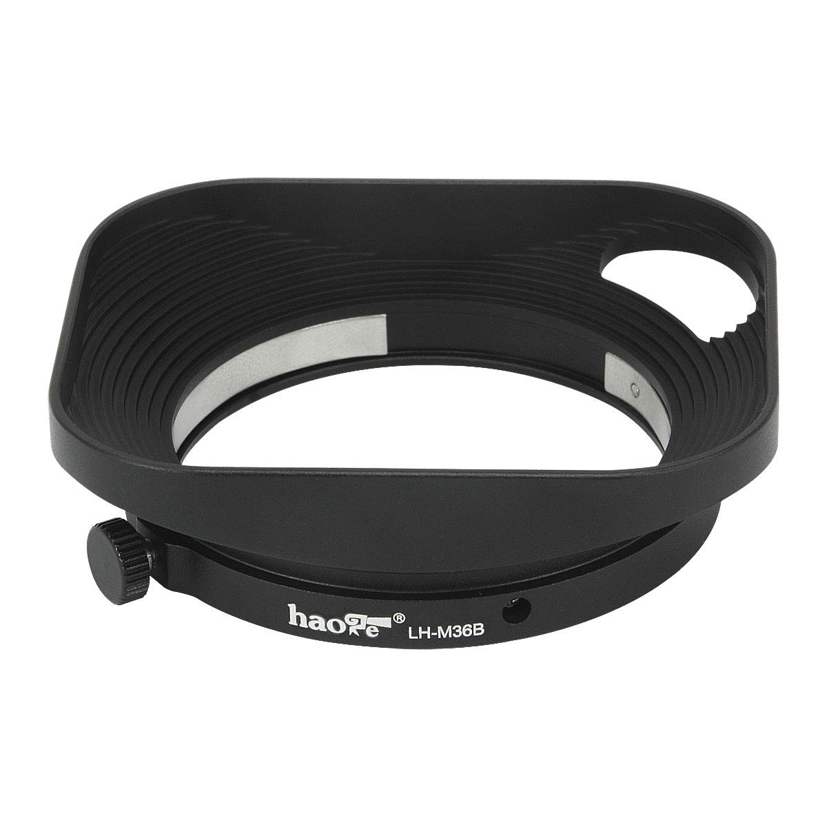 Haoge Haoge LH-M36B Square Metal Lens Hood Shade for Leica Summicron 35mm f2 and Elmarit-M 28mm f2.8 ASPH Black Hollow Out Design - View 3 of 7