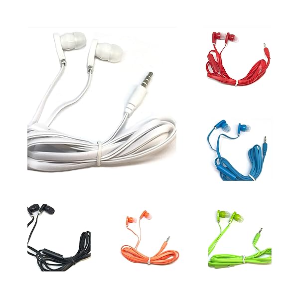 TFD Supplies TFD Supplies Bulk Earbuds with Microphone 50 Pack for iPhone Android MP3 Player Mixed Colors - View 3 of 4