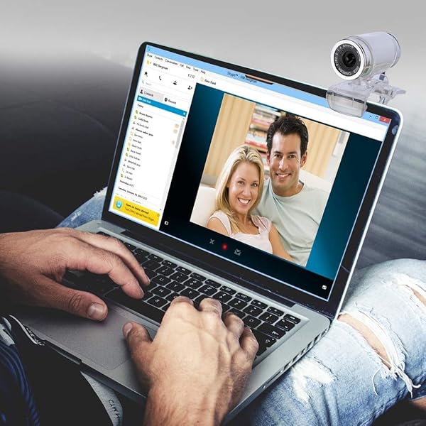 Serounder Serounder Webcam with Microphone, 1080P Full 12MP Web Camera, USB Clip-on Computer Web Cam 360 Degree Rotation for PC Laptop for YouTube Video Broadcasting Live - View 6 of 8