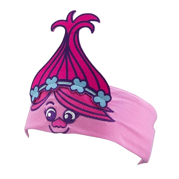 iHome Trolls Kids Headband Headphones with Volume Limiting Soft Cotton Earphones for School Home and Travel - View 3 of 8