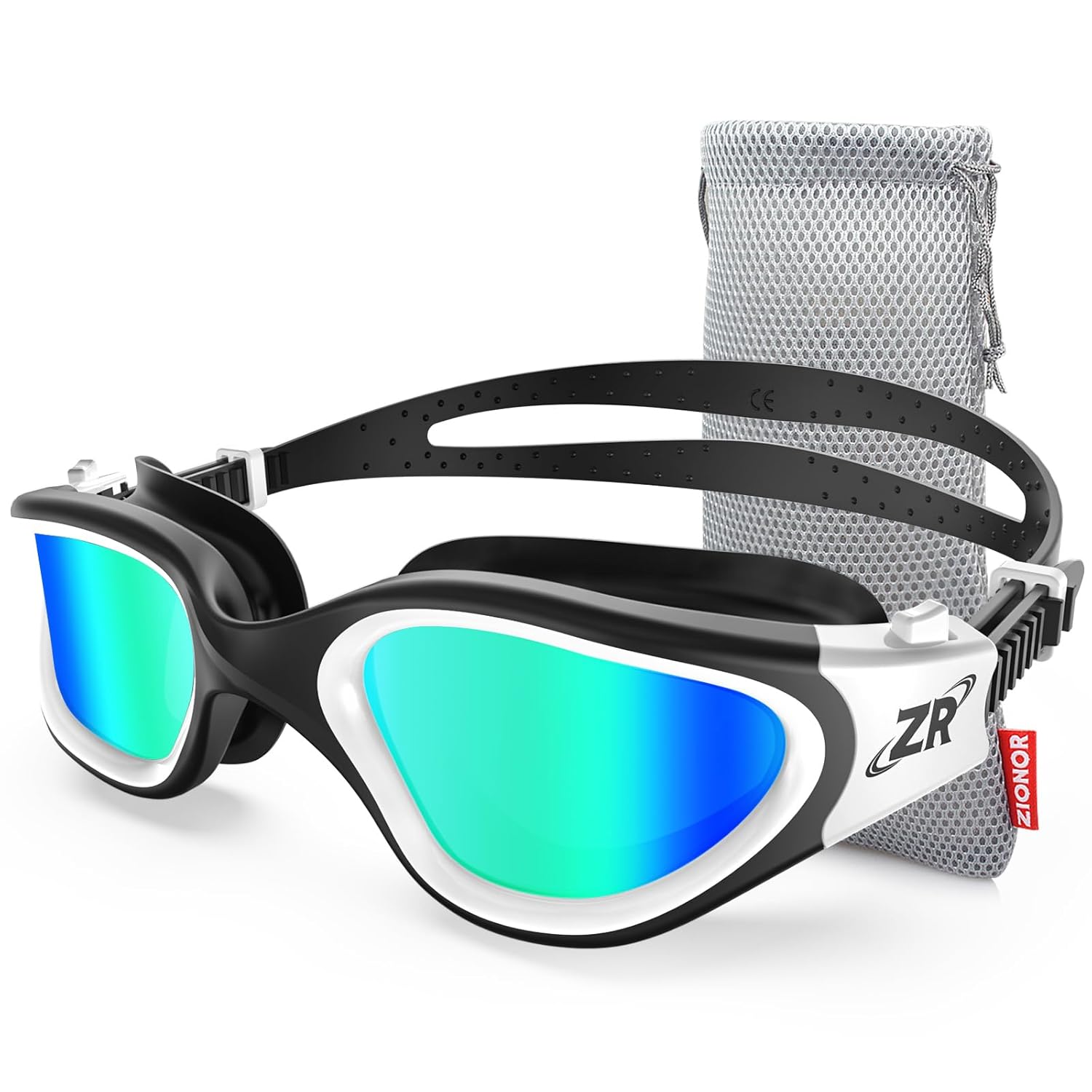 ZIONOR ZIONOR G1 Polarized Swim Goggles with UV Protection Anti-fog Adjustable Strap for Men Women Indoor Outdoor Swimming