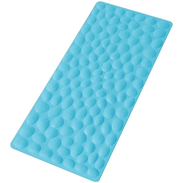 OTHWAY Non-Slip Bathtub Mat OTHWAY: Soft Rubber Bathmat with Strong Suction Cups - Safe & Stylish Blue Design