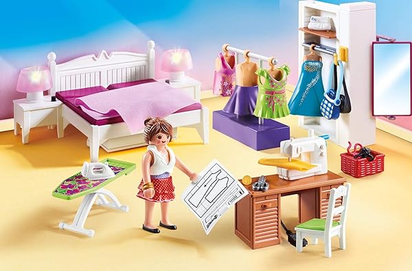 Playmobil Playmobil Bedroom with Sewing Corner Furniture Pack for Creative Play and Imaginative Fun - View 2 of 7