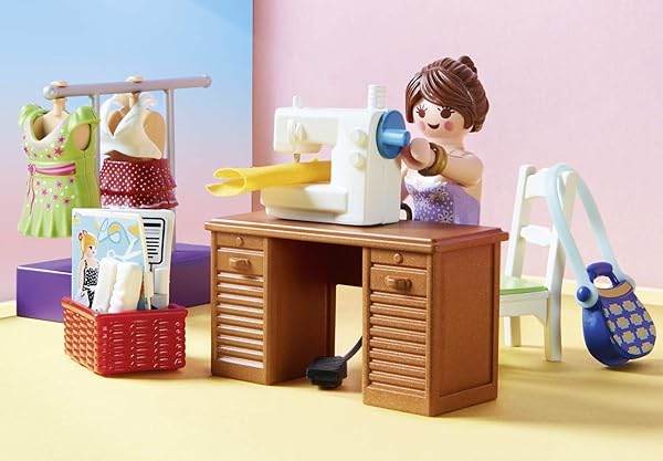 Playmobil Playmobil Bedroom with Sewing Corner Furniture Pack for Creative Play and Imaginative Fun - View 3 of 7