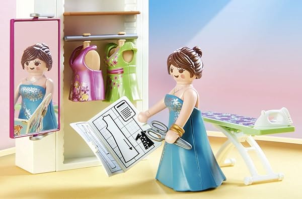 Playmobil Playmobil Bedroom with Sewing Corner Furniture Pack for Creative Play and Imaginative Fun - View 4 of 7