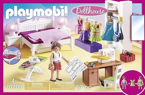 Playmobil Playmobil Bedroom with Sewing Corner Furniture Pack for Creative Play and Imaginative Fun - View 6 of 7