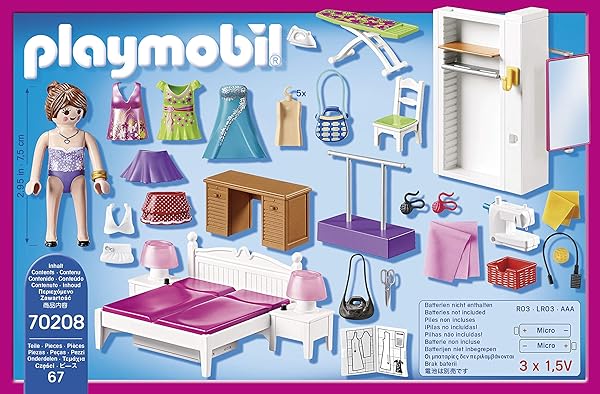 Playmobil Playmobil Bedroom with Sewing Corner Furniture Pack for Creative Play and Imaginative Fun - View 7 of 7