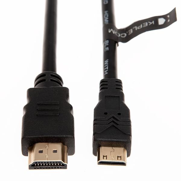Keple Keple Mini HDMI to HDMI Lead Cord Cable 5M for Tablet Camera Nikon D-SLR Canon Fujifilm XPro 2 and More - View 2 of 4