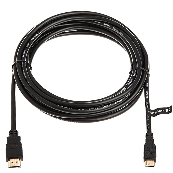 Keple Keple Mini HDMI to HDMI Lead Cord Cable 5M for Tablet Camera Nikon D-SLR Canon Fujifilm XPro 2 and More - View 3 of 4
