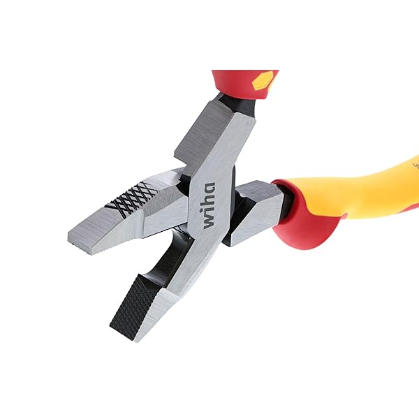 Wiha Wiha 32968 3 Piece Insulated Industrial Grip Pliers and Cutters Set Red for Safe Electrical Work - View 5 of 8