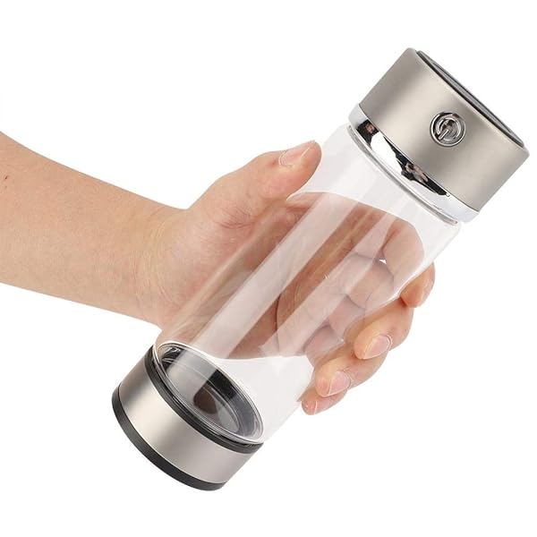 TOPINCN TOPINCN Hydrogen Water Cup Purifier Filter Glass Bottle USB Charging Portable Ionizer 420ML for Healthy Hydration - View 9 of 9