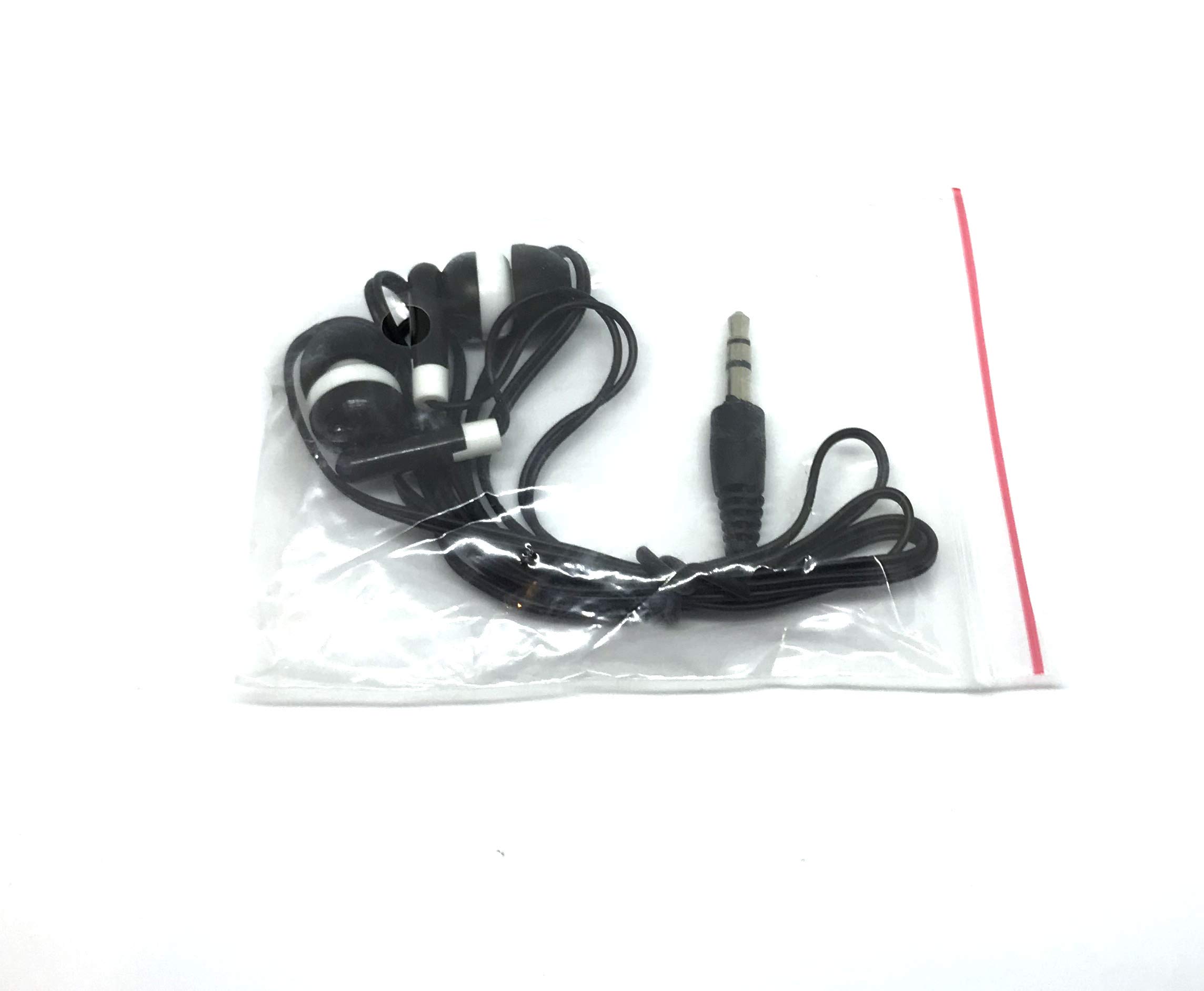 TFD Supplies 50 Pack Bulk Earbuds Headphones in Storage Tub Black for Wholesale Use - View 3 of 3