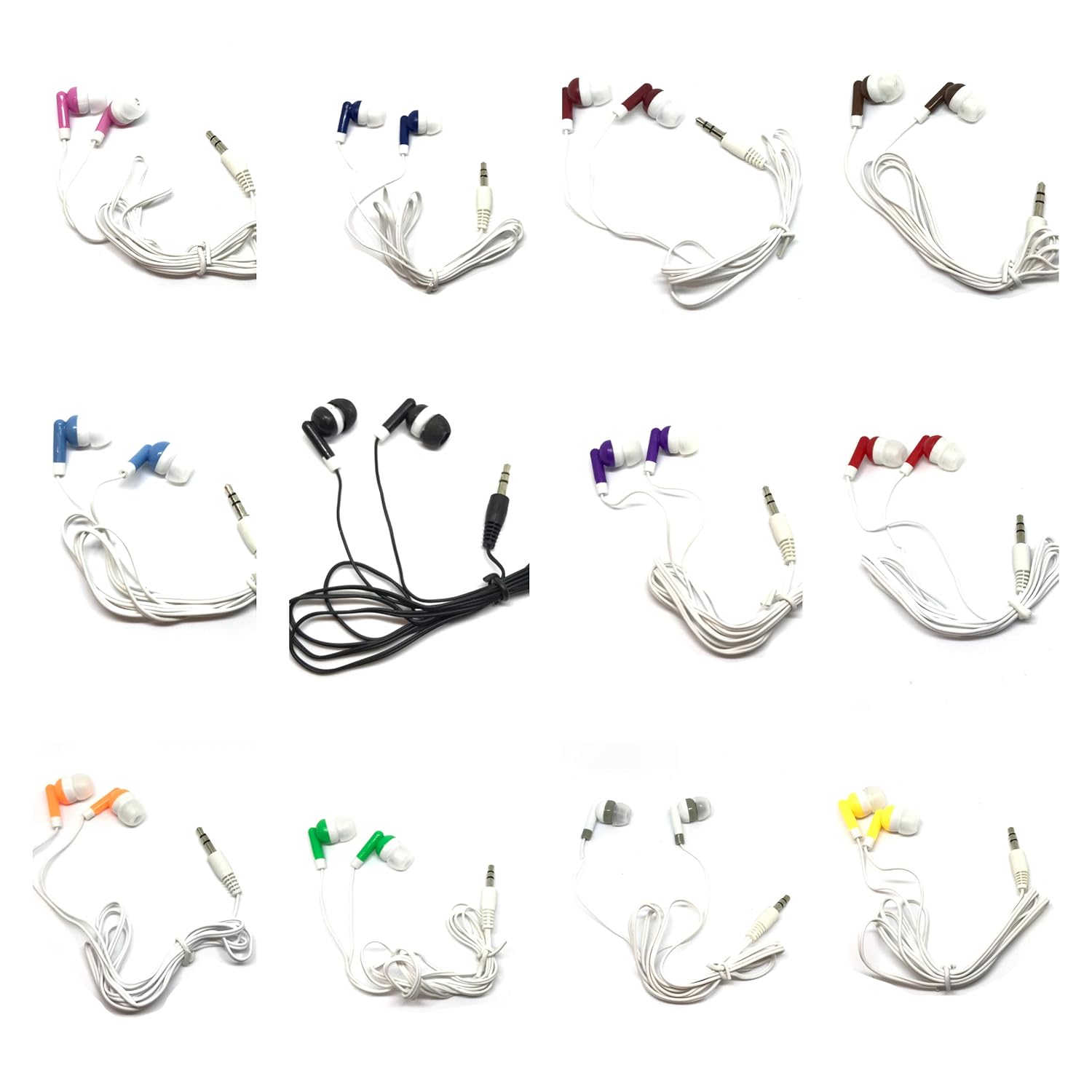 TFD Supplies TFD Supplies Wholesale Bulk Earbuds Headphones 50 Pack Mixed Colors Storage Tub Ideal for Events and Resale - View 2 of 3
